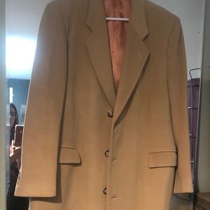 Cashmere Wool Dress Coat, Di Silver, XL